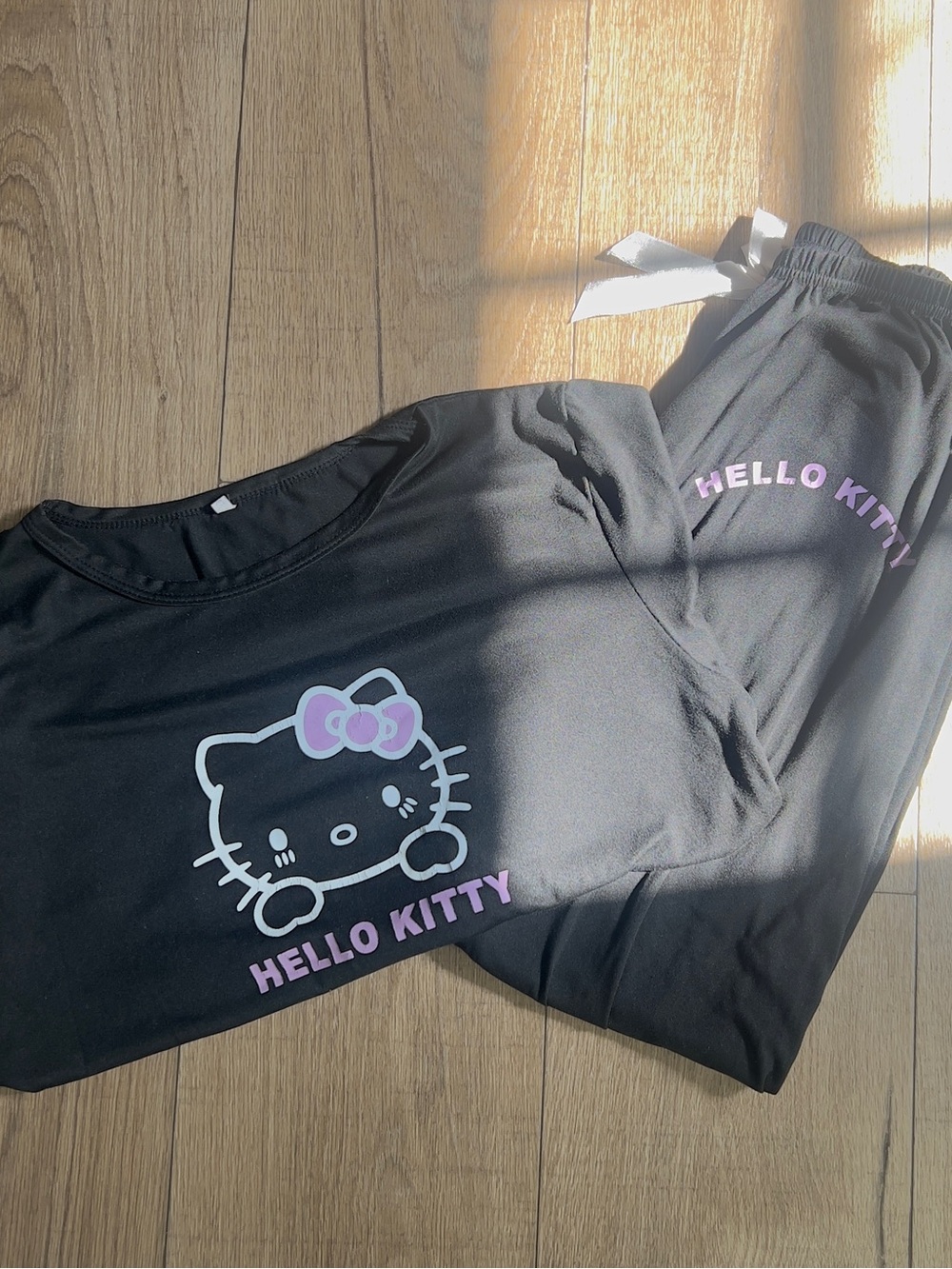Hello Kitty Black Pajama Set